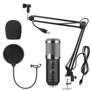 Computer Karaoke Live Chat Recording Microphone USB Condenser Microphone Live Set Microphone