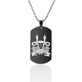 Mind Your Own Uterus Stainless Steel Dog Tags Necklace