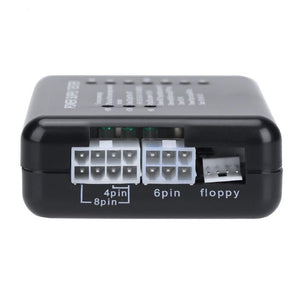 PC Computer ATX SATA HDD Power Supply Tester LED Indication 20 24pin PSU Diagnostic Tool testing for Anode Cathode 12V 5V 3.3V