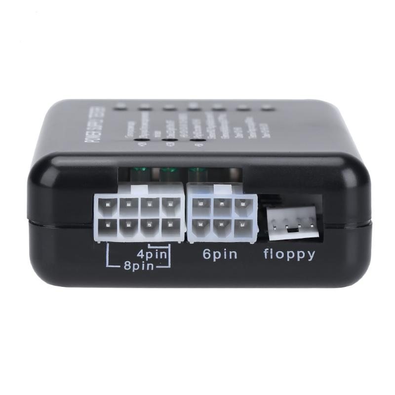 PC Computer ATX SATA HDD Power Supply Tester LED Indication 20 24pin PSU Diagnostic Tool testing for Anode Cathode 12V 5V 3.3V