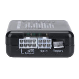 PC Computer ATX SATA HDD Power Supply Tester LED Indication 20 24pin PSU Diagnostic Tool testing for Anode Cathode 12V 5V 3.3V