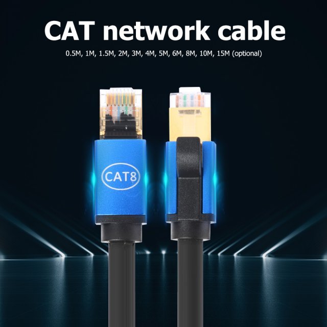 Ethernet Cable STP 40Gbps Super Speed Cat 8 RJ45 Networ