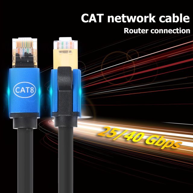 Ethernet Cable STP 40Gbps Super Speed Cat 8 RJ45 Networ