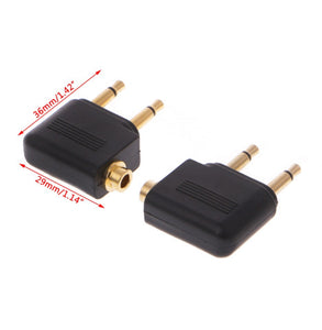3.5 Headphone Audio Interface  Head Gold-plated Adapter