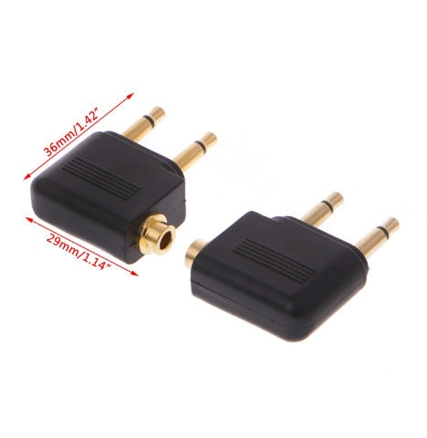 3.5 Headphone Audio Interface  Head Gold-plated Adapter